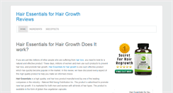 Desktop Screenshot of hairgrowthhairessentials.com