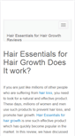Mobile Screenshot of hairgrowthhairessentials.com