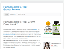 Tablet Screenshot of hairgrowthhairessentials.com